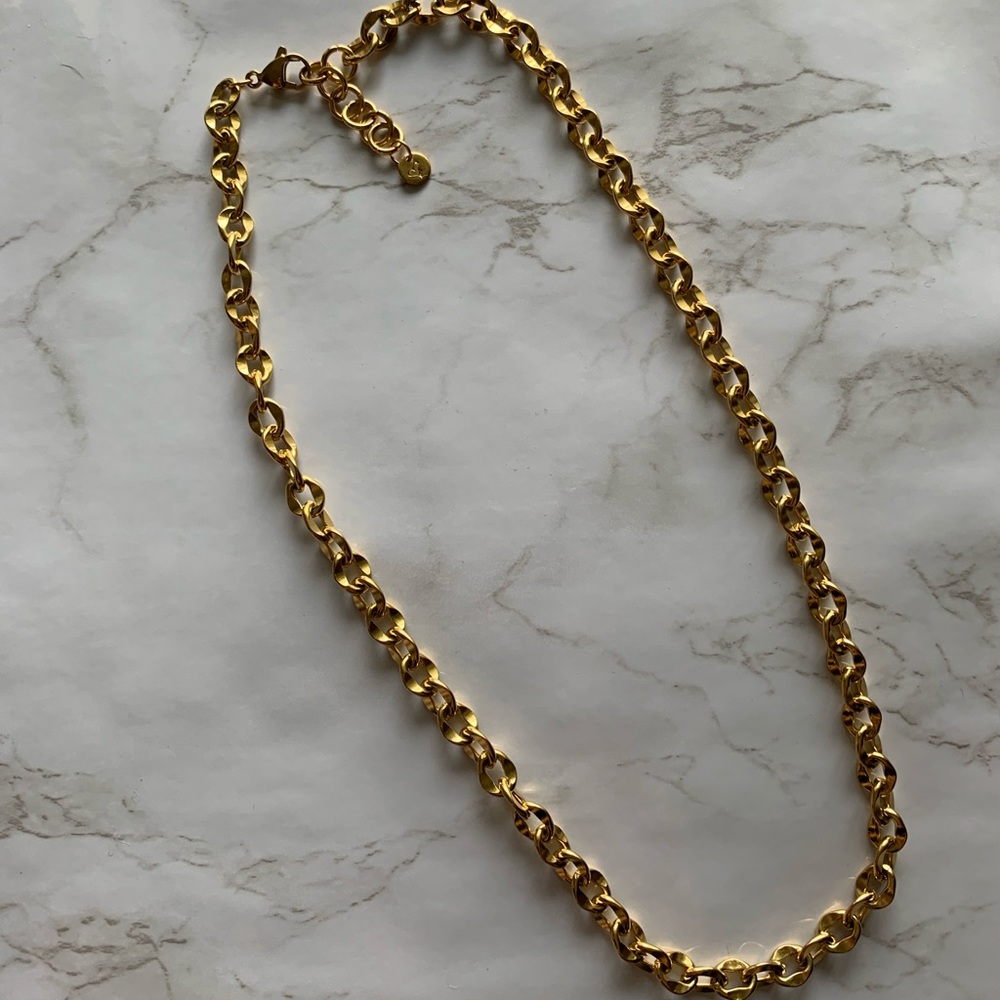 18k Gold Plated Rolo Chain Necklace
